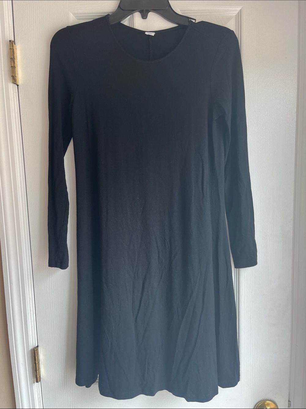 Old Navy Black Long-Sleeve Swing Dress